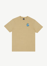 AFENDS Mens Orbital - Retro Graphic Tee - Camel - Afends mens orbital   retro graphic tee   camel