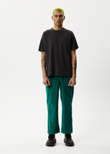 AFENDS Mens Pablo Union - Corduroy Baggy Pant - Emerald - Afends mens pablo union   corduroy baggy pant   emerald