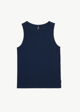 AFENDS Mens Paramount - Rib Singlet - Navy - Afends mens paramount   rib singlet   navy
