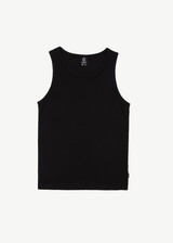 AFENDS Mens Paramount - Rib Singlet - Black - Afends mens paramount   rib singlet   black
