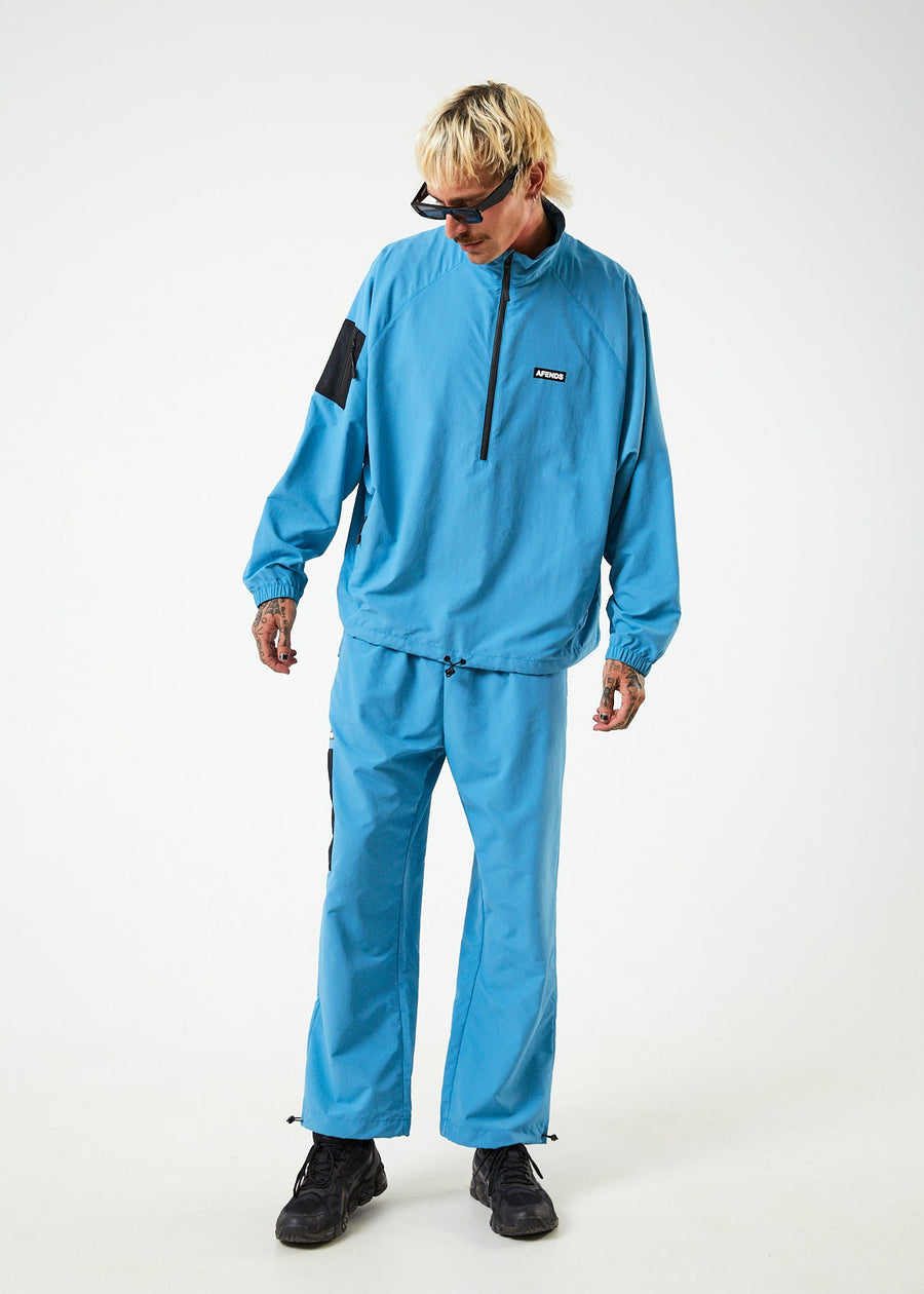 AFENDS Mens Polar - Spray Jacket - Dark Teal 