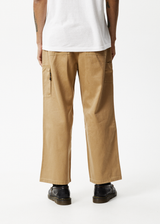 AFENDS Mens Sleepy Hollow Richmond - Twill Baggy Workwear Pant - Tan - Afends mens sleepy hollow richmond   twill baggy workwear pant   tan