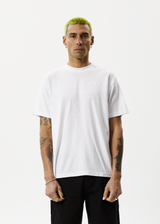 AFENDS Mens Staple - Boxy Tee - White - Afends mens staple   boxy tee   white