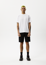 AFENDS Mens Staple - Boxy Tee - White - Afends mens staple   boxy tee   white