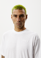 AFENDS Mens Staple - Boxy Tee - White - Afends mens staple   boxy tee   white