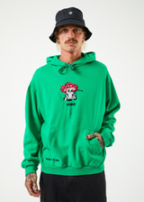 AFENDS Mens Caught In The Wild - Graphic Hoodie - Forest - Afends mens caught in the wild   graphic hoodie   forest 