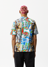 AFENDS Mens Water Is Life - Cuban Short Sleeve Shirt - Multi - Afends mens water is life   cuban short sleeve shirt   multi 