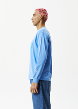 AFENDS Mens Water Is Life - Long Sleeve Graphic Tee - Arctic - Afends mens water is life   long sleeve graphic tee   arctic