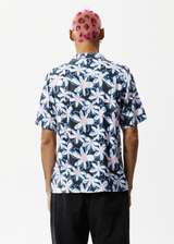 AFENDS Mens Waterfall - Cuban Short Sleeve Shirt - Stone Black - Afends mens waterfall   cuban short sleeve shirt   stone black 