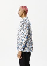 AFENDS Mens Waterfall - Long Sleeve Shirt - White - Afends mens waterfall   long sleeve shirt   white 