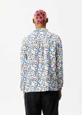 AFENDS Mens Waterfall - Long Sleeve Shirt - White - Afends mens waterfall   long sleeve shirt   white 