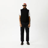 AFENDS Midnight - Puffer Vest - Black - Afends midnight   puffer vest   black u232580 blk xs
