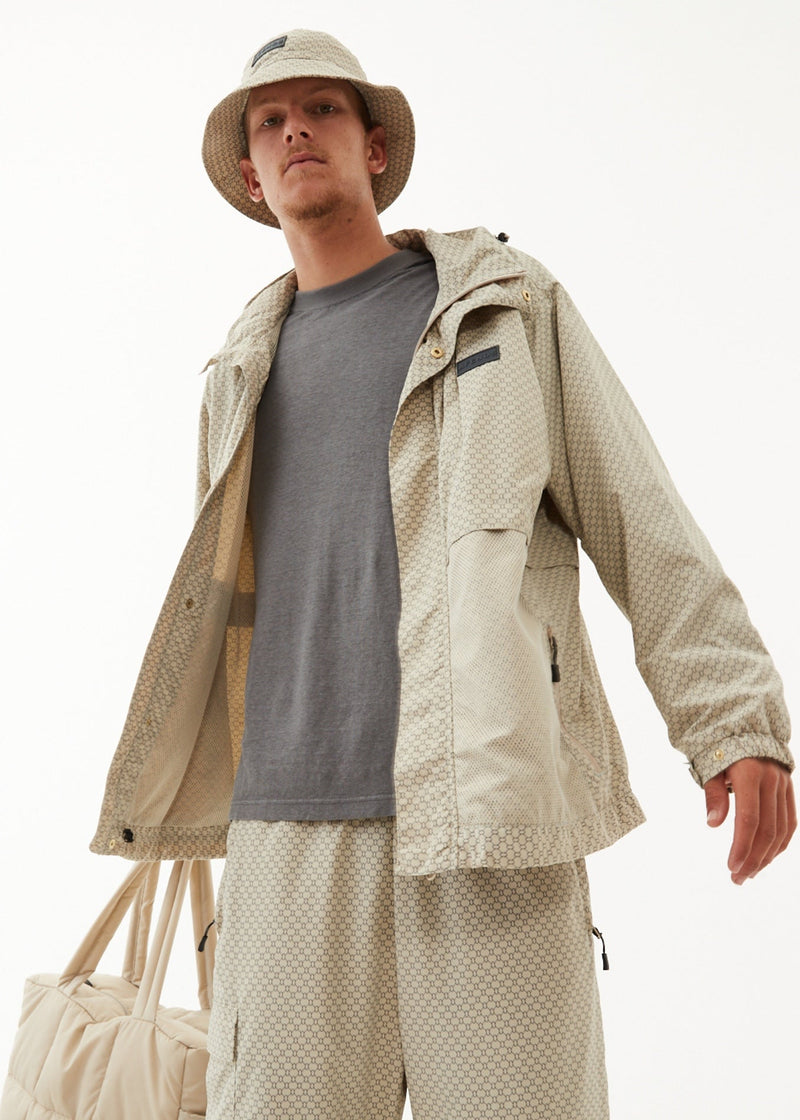 AFENDS Unisex Anthology - Unisex Nylon Anorak - Cement