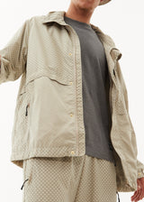 AFENDS Unisex Anthology - Unisex Nylon Anorak - Cement - Afends unisex anthology   unisex nylon anorak   cement 