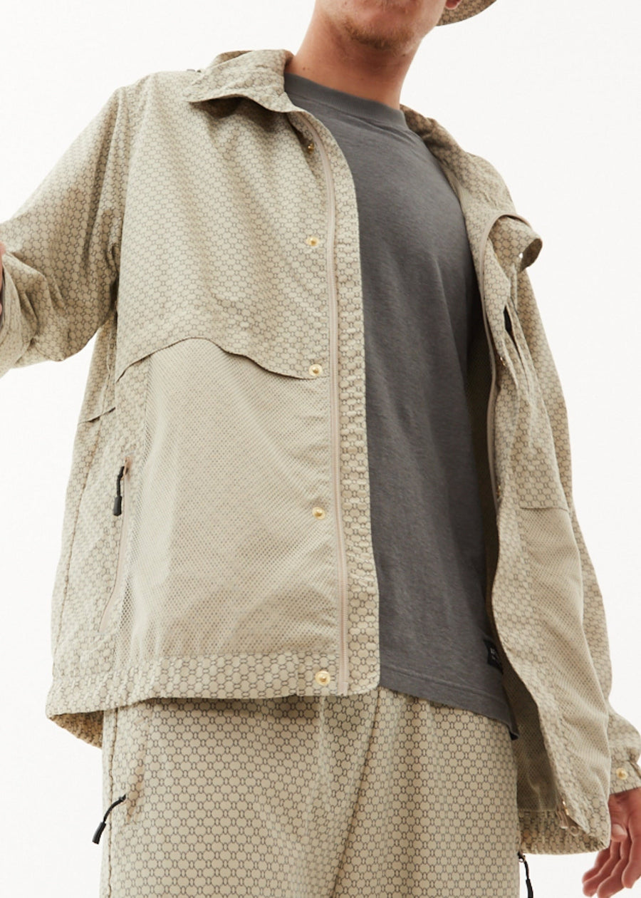 AFENDS Unisex Anthology - Unisex Nylon Anorak - Cement 