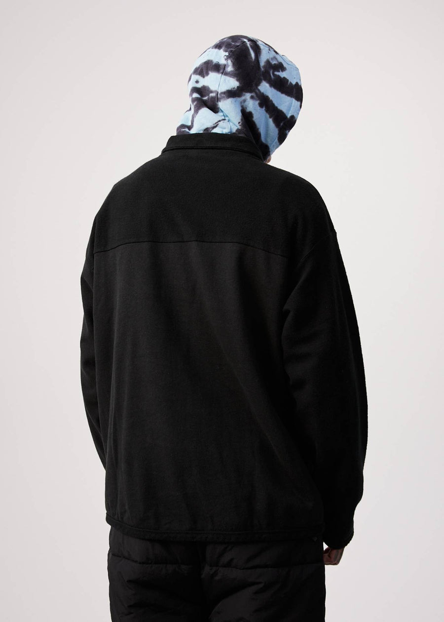 AFENDS Unisex Creation - Unisex Panel Crew Neck Jumper - Black 