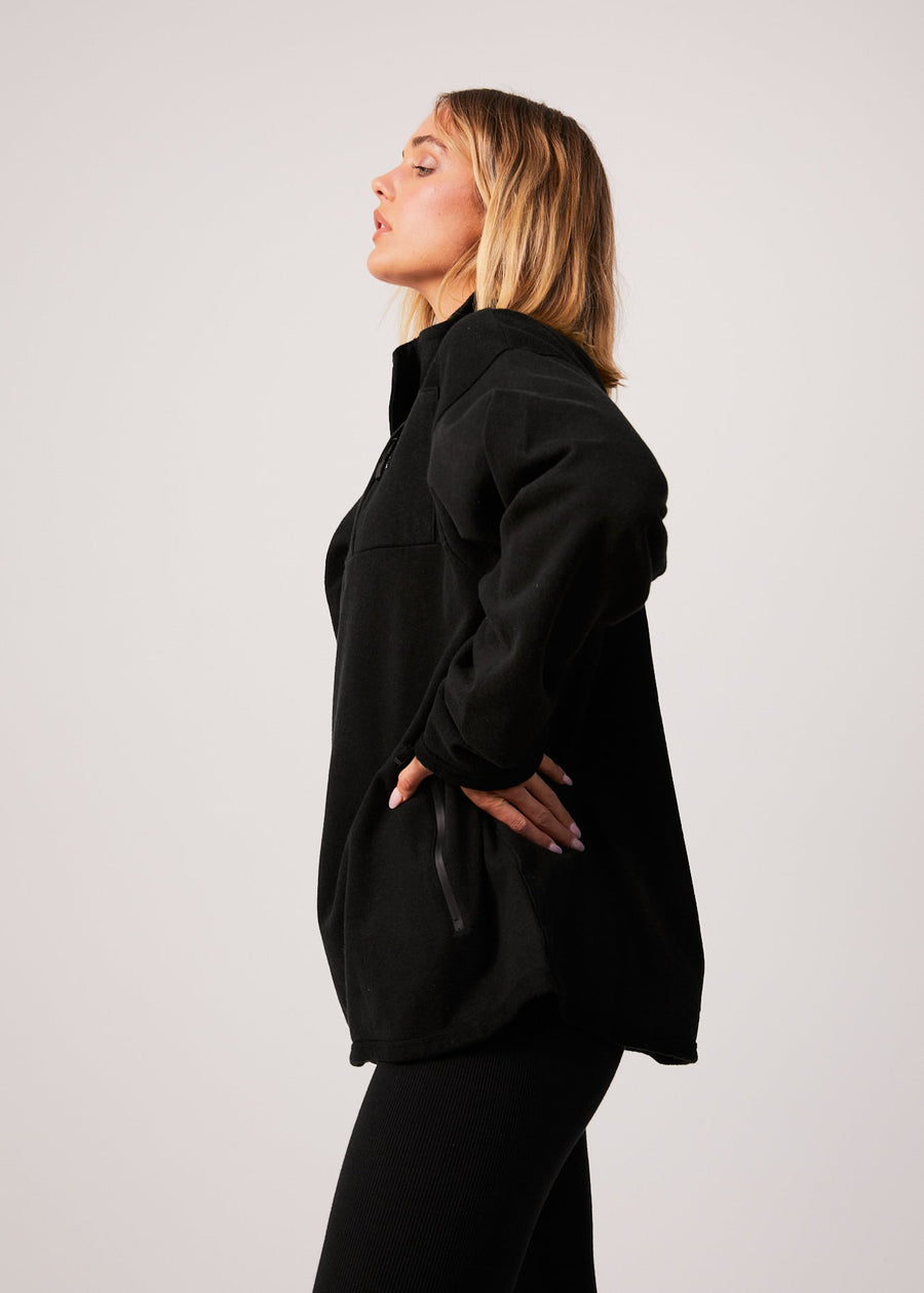 AFENDS Unisex Creation - Unisex Panel Crew Neck Jumper - Black 
