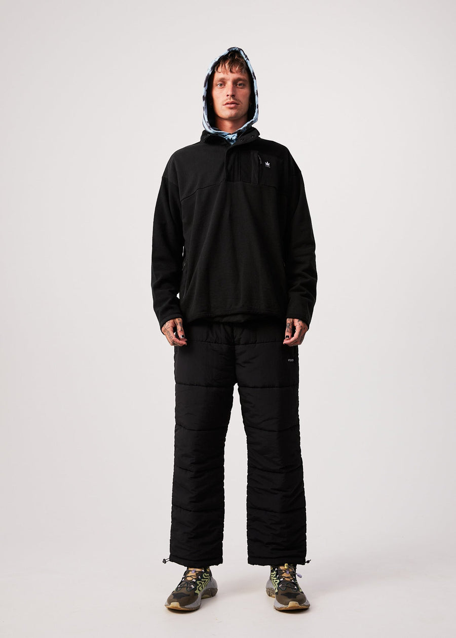 AFENDS Unisex Creation - Unisex Panel Crew Neck Jumper - Black 