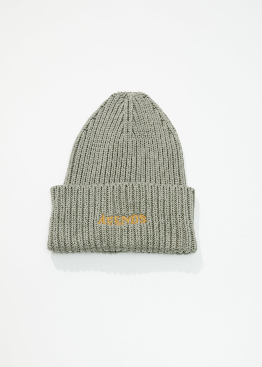 AFENDS Unisex Day Dream - Rib Beanie - Olive A232628-OLV-OS