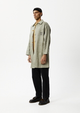 AFENDS Unisex Oracle - Trench Coat - Olive - Afends unisex oracle   trench coat   olive 