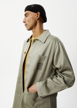 AFENDS Unisex Oracle - Trench Coat - Olive - Afends unisex oracle   trench coat   olive 