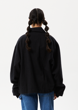 AFENDS Mens Oracle - Workwear Jacket - Black - Afends mens oracle   workwear jacket   black