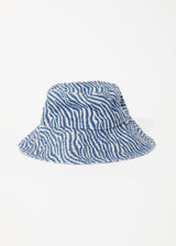 AFENDS Unisex Shadows - Denim Wide Brim Bucket Hat - Arctic - Afends unisex shadows   denim wide brim bucket hat   arctic a232618 atc s/m