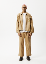 AFENDS Unisex Sleepy Hollow - Unisex Twill Carpenter Jacket - Tan - Afends unisex sleepy hollow   unisex twill carpenter jacket   tan 