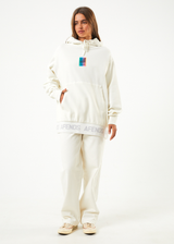 AFENDS Unisex Studio - Unisex Oversized Hoodie - Off White - Afends unisex studio   unisex oversized hoodie   off white 