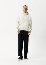 AFENDS Unlimited - Logo Hoodie - Worn White - Afends unlimited   logo hoodie   worn white 