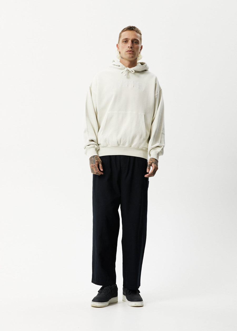 AFENDS Unlimited - Logo Hoodie - Worn White 