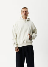 AFENDS Unlimited - Logo Hoodie - Worn White - Afends unlimited   logo hoodie   worn white 