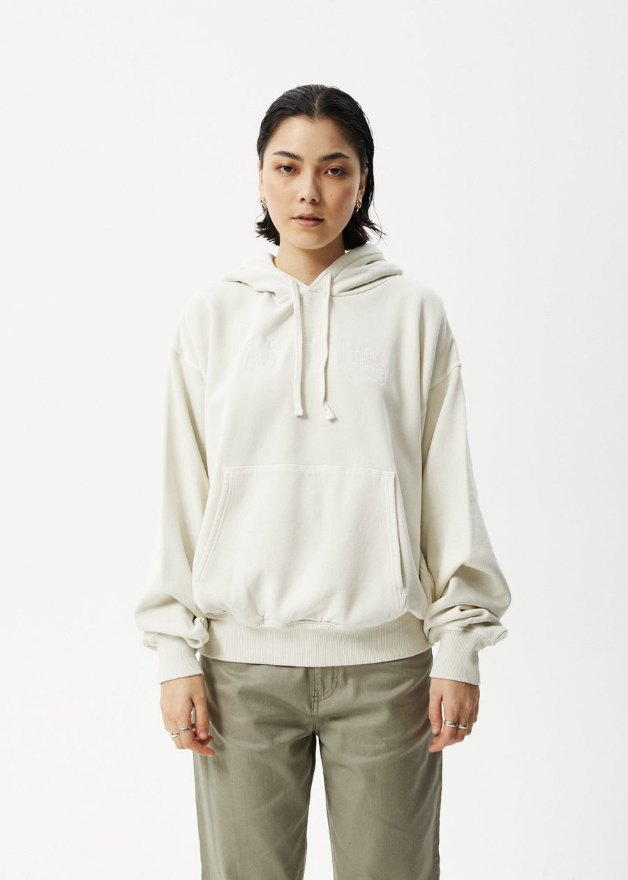 AFENDS Unlimited - Logo Hoodie - Worn White 
