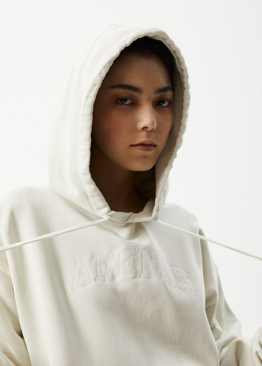 AFENDS Unlimited - Logo Hoodie - Worn White 