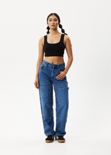 AFENDS Womens Chia - Rib Cropped Singlet - Black - Afends womens chia   rib cropped singlet   black