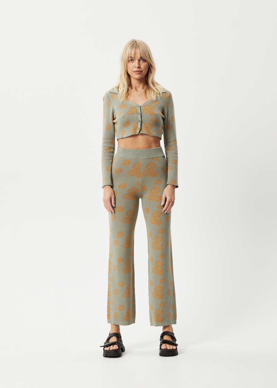 AFENDS Womens Clara - Knit Pant - Olive