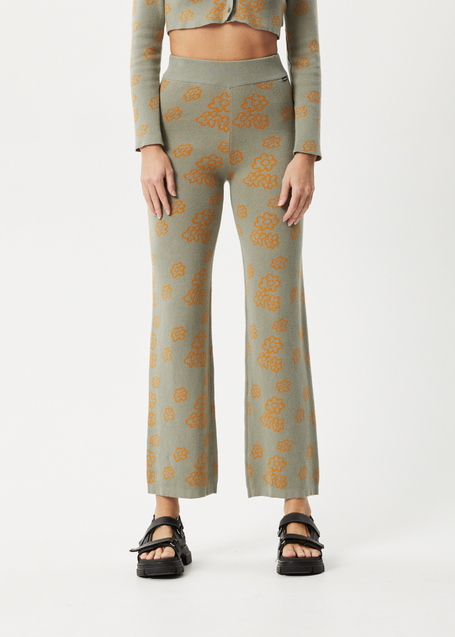 AFENDS Womens Clara - Knit Pant - Olive