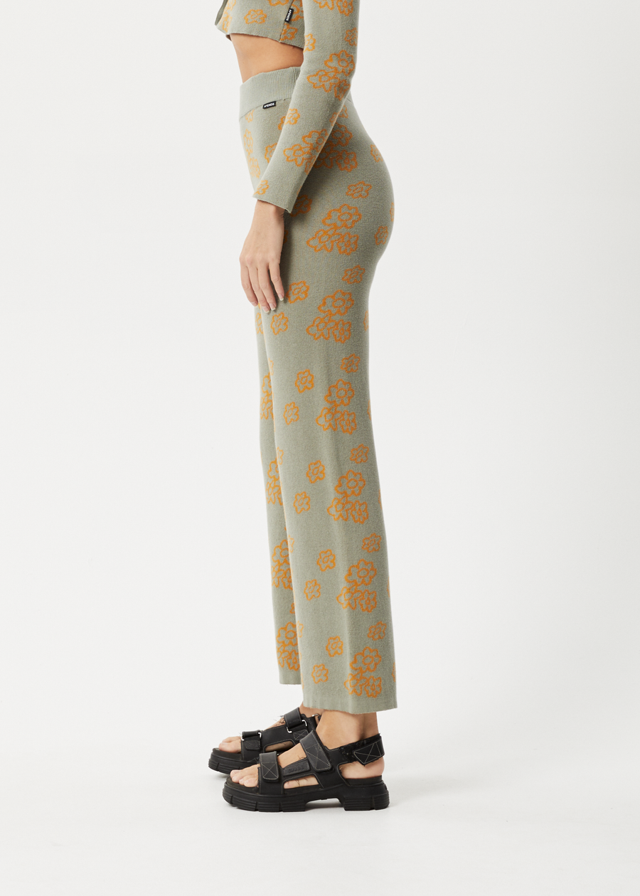 AFENDS Womens Clara - Knit Pant - Olive