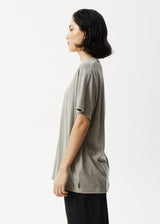 AFENDS Womens Day Dream Slay - Oversized Graphic Tee - Olive - Afends womens day dream slay   oversized graphic tee   olive