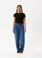 AFENDS Womens Faith - Rib Tee - Black - Afends womens faith   rib tee   black