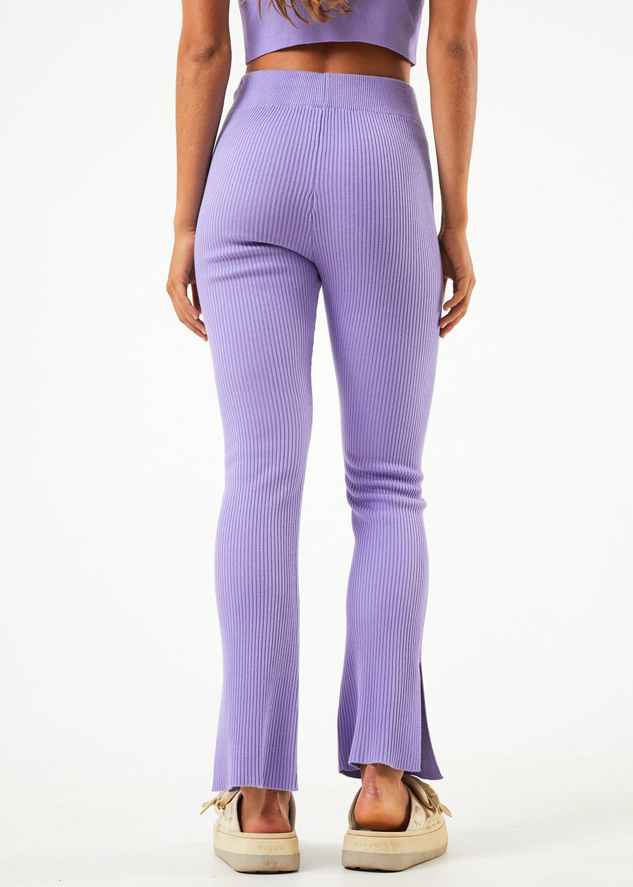AFENDS Womens Lula - Knit Pant - Plum