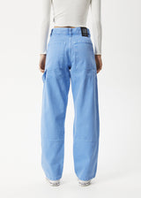 AFENDS Womens Polar Moss - Denim Workwear Jean - Faded Arctic - Afends womens polar moss   denim workwear jean   faded arctic