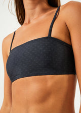 AFENDS Womens Samia - Bikini Top - Black - Afends womens samia   bikini top   black w226700 blk xs