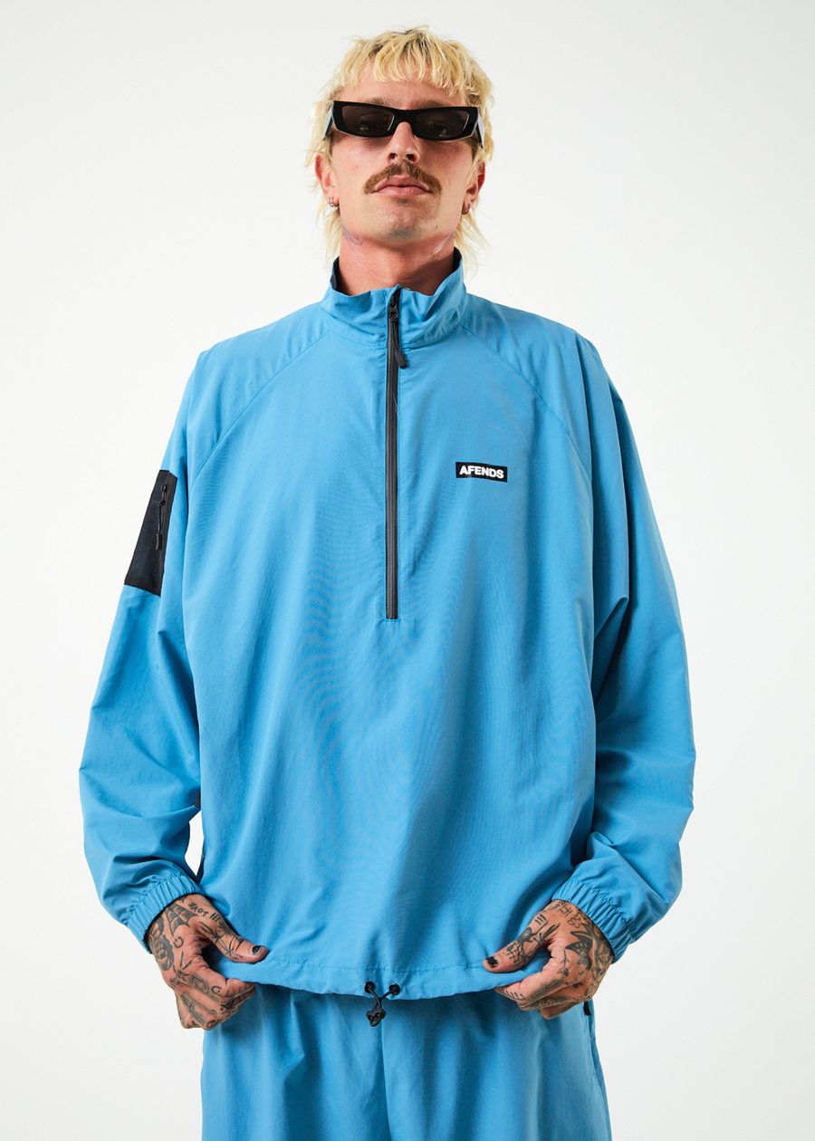 AFENDS Mens Polar - Spray Jacket - Dark Teal 