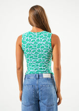 AFENDS Womens See You - Cut Out Sleeveless Top - Powder Blue - Afends womens see you   cut out sleeveless top   powder blue 