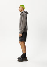 AFENDS Mens Fly Free - Graphic Hoodie - Steel - Afends mens fly free   graphic hoodie   steel 
