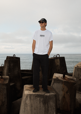 AFENDS Mens Thorny - Boxy Tee - White - Afends mens thorny   boxy tee   white