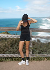 AFENDS Womens Set Fire - Knit Short - Black / White - Afends womens set fire   knit short   black / white