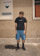 AFENDS Mens Daisy Chain - Boxy Tee - Black - Afends mens daisy chain   boxy tee   black