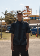 AFENDS Mens Pin Head - Short Sleeve Shirt - Black - Afends mens pin head   short sleeve shirt   black 